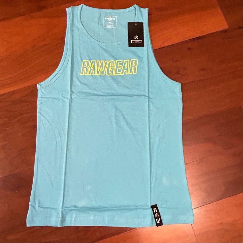 Raw Gear NWT men’s blue athletic tank top in small